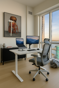 setup góc làm việc