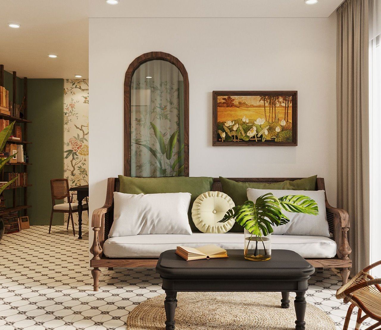 phong cách nội thất Indochine (Đông Dương)