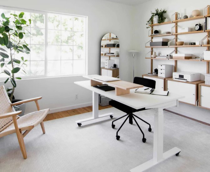 Setup bàn làm việc phong cách đơn giản