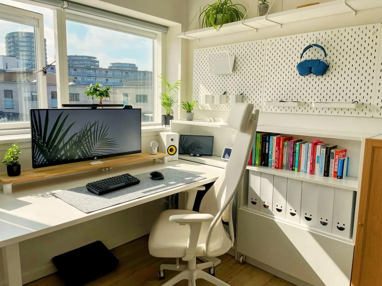 Setup bàn làm việc phong cách đơn giản