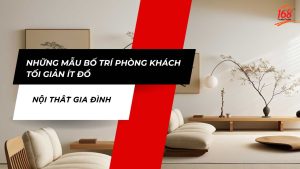 Những mẫu bố trí phòng khách tối giản ít đồ