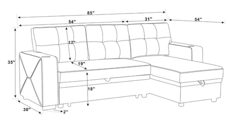 Kích thước các loại sofa phổ biến