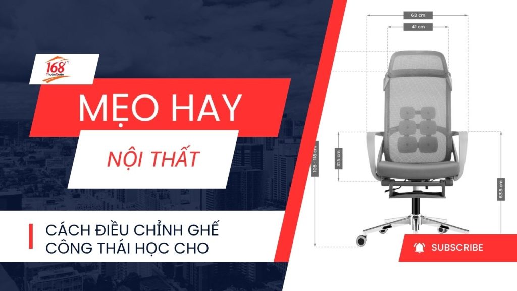 Cách chỉnh độ nghiêng và ngả lưng ghế