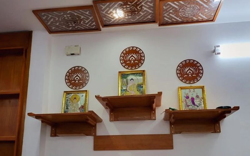 Chiều cao treo bàn thờ chung cư bao nhiêu là hợp lý?