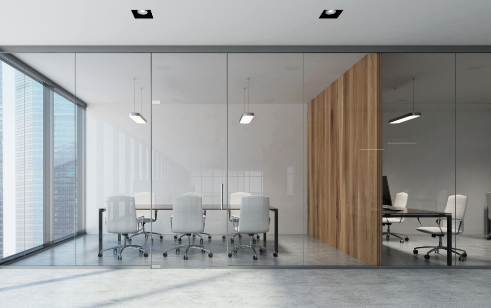 Nội thất phòng họp với ánh sáng tự nhiên