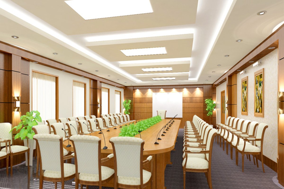 Trang trí phòng họp cơ quan nhà nước: sáng – nghiêm – hiệu quả