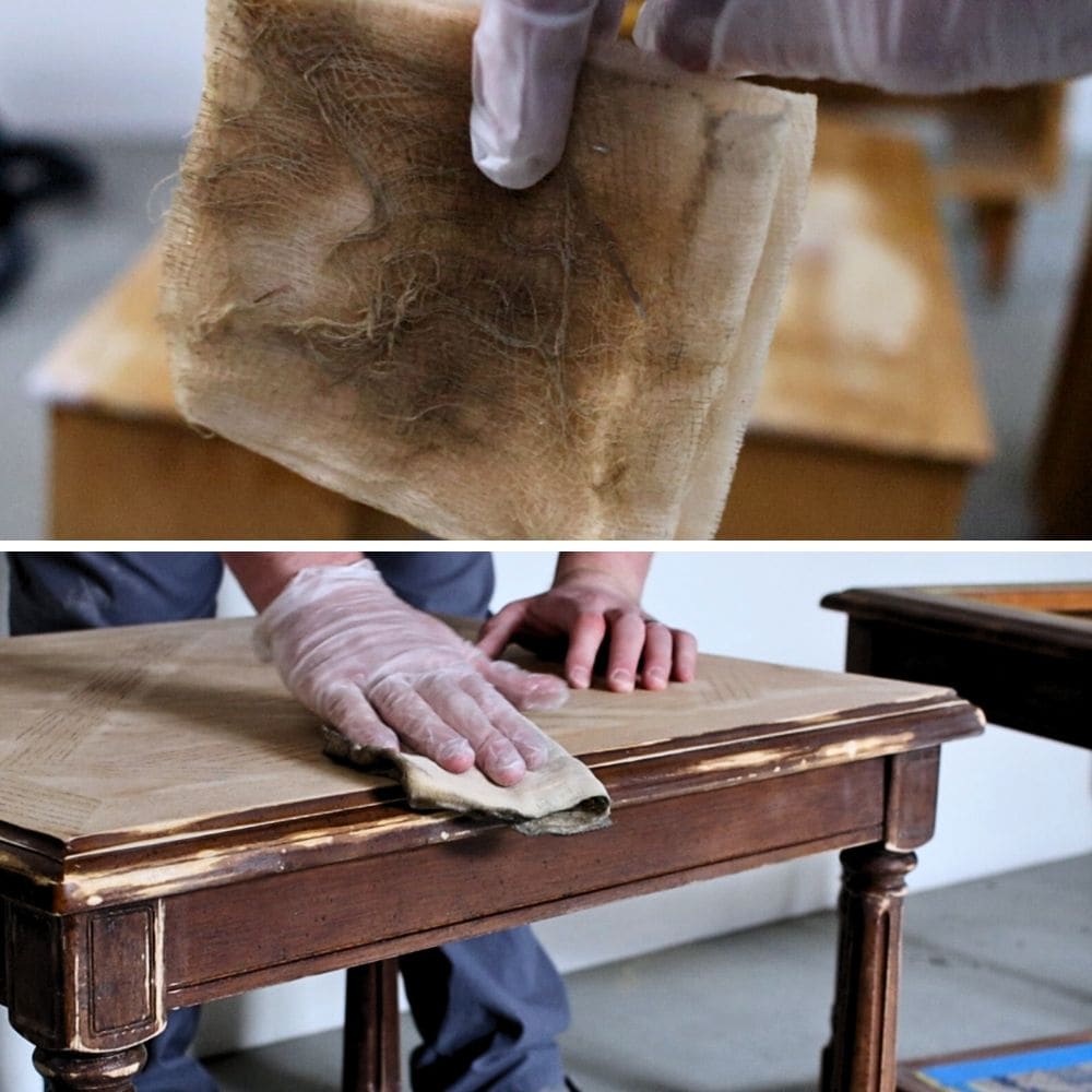 Cleaning wood dust before sealing