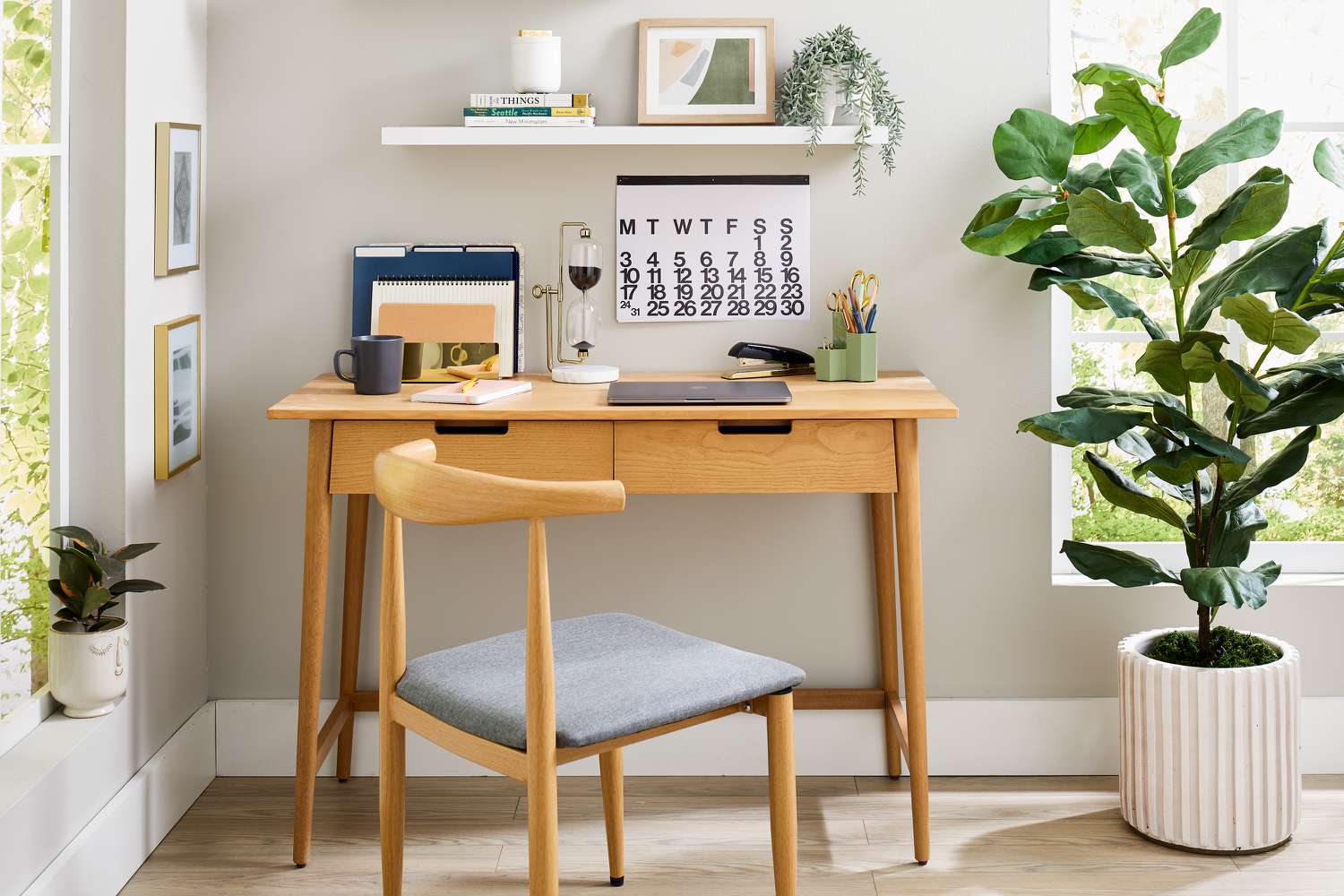 compact desk in bedroom small room
