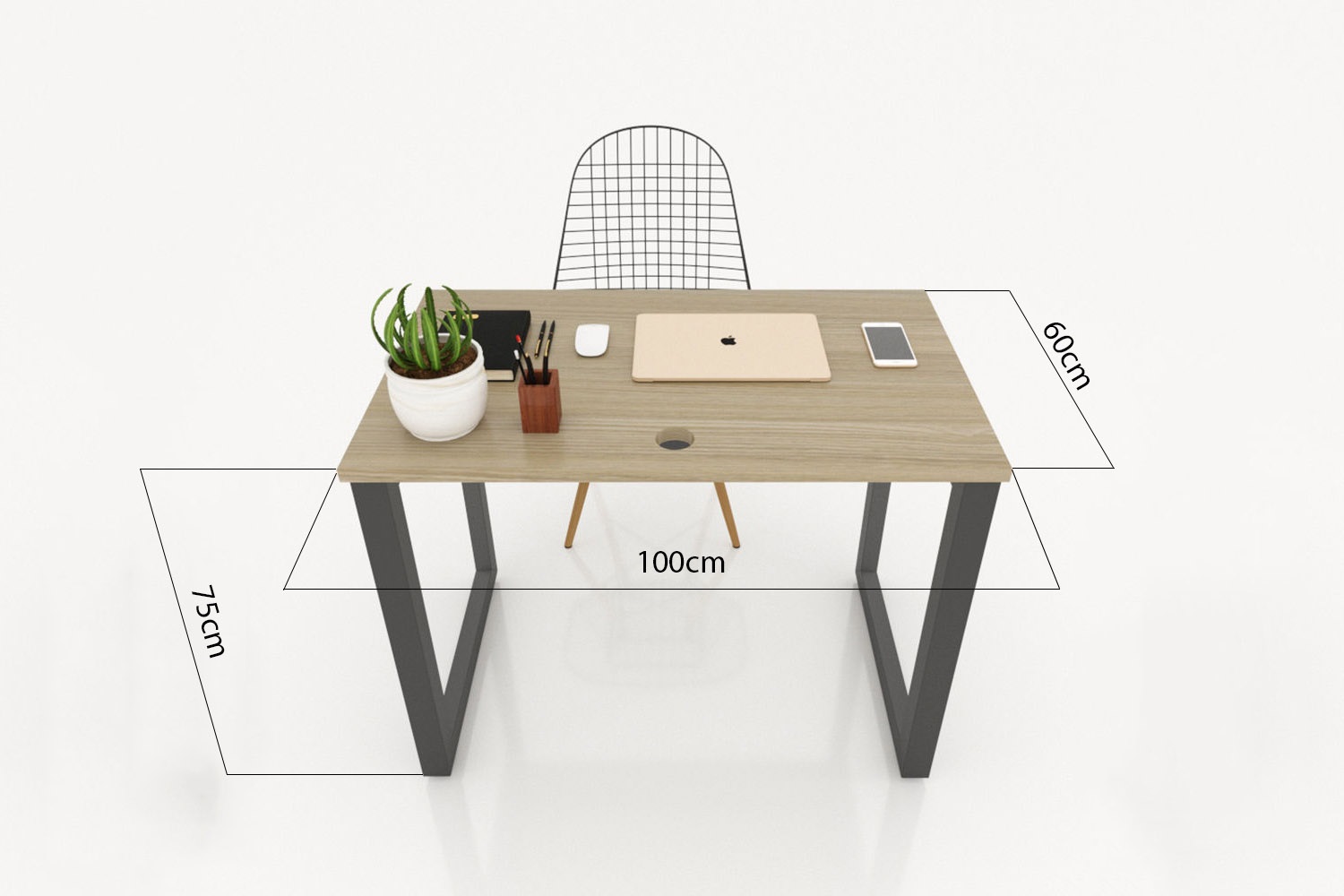 Kích thước bàn làm việc 1 người tiêu chuẩn